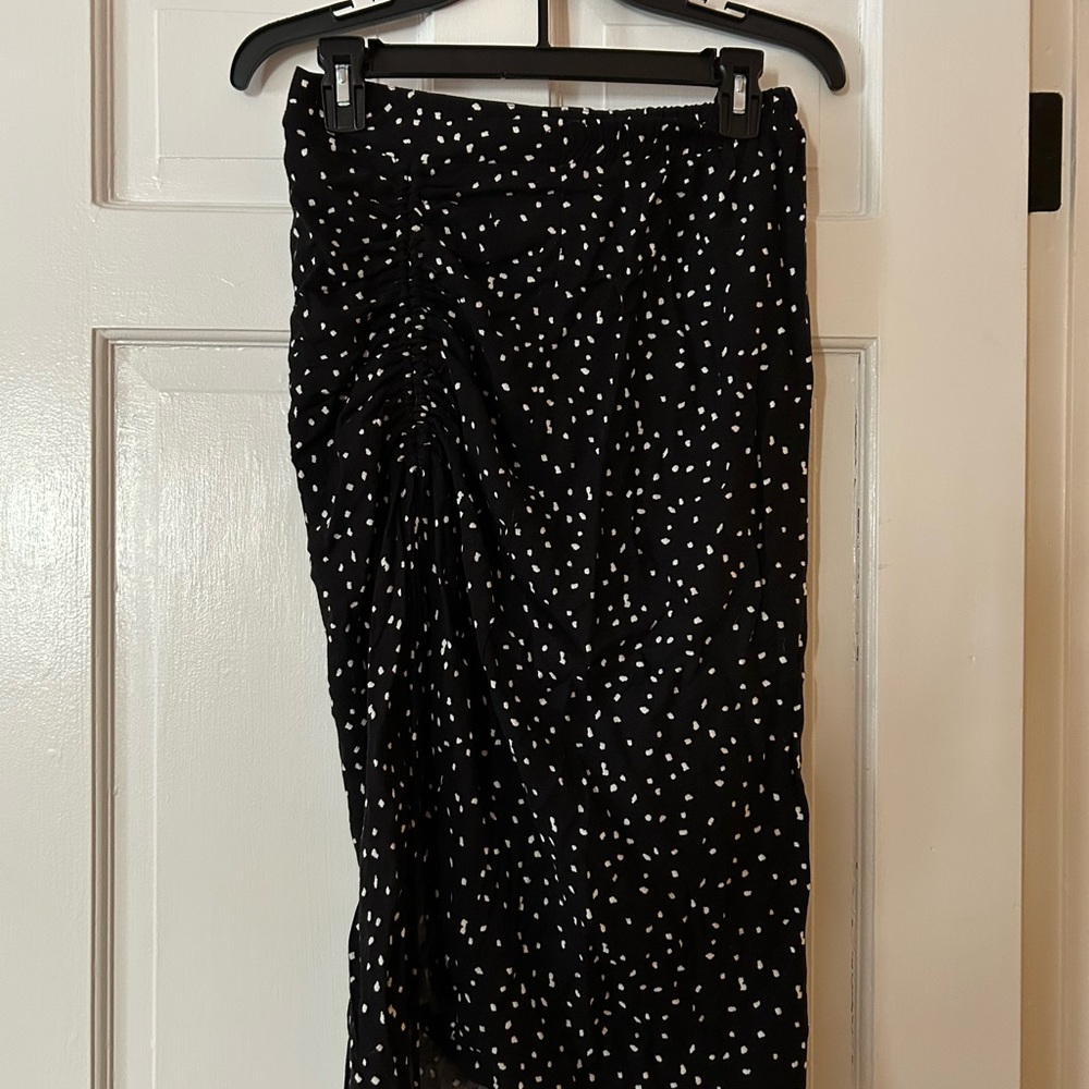 Black and White Polka Dot Skirt